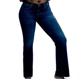 Lucky Brand Jeans Sweet Boot Candiani Dark Blue Stretchy 28.5" Inseam size 12